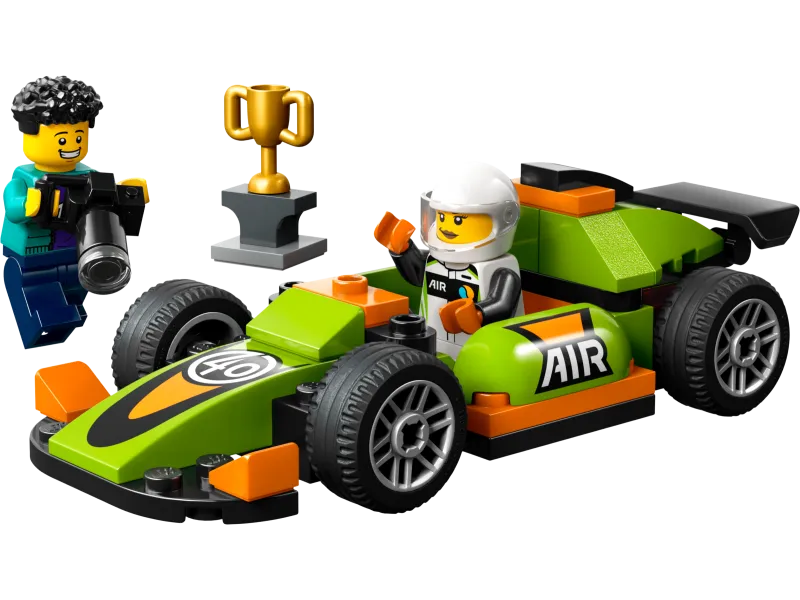 Green Race Car