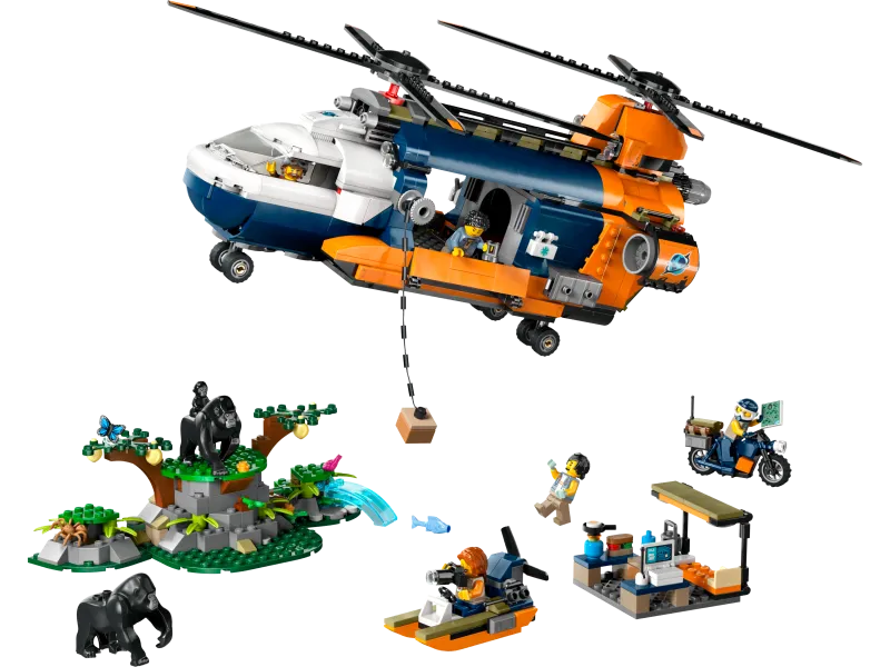 Jungle Explorer Helicopter at Base Camp