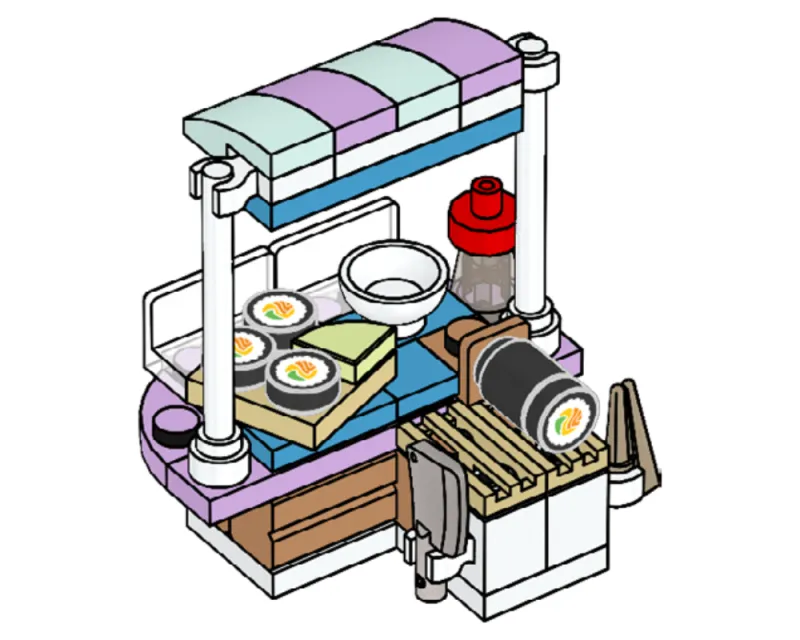 Sushi stand